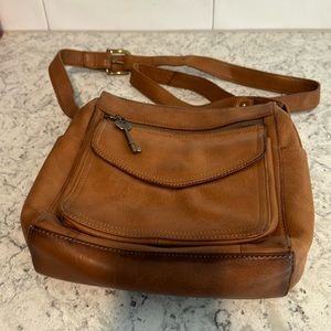 Fossil distressed Leather Vintage Messenger Bag